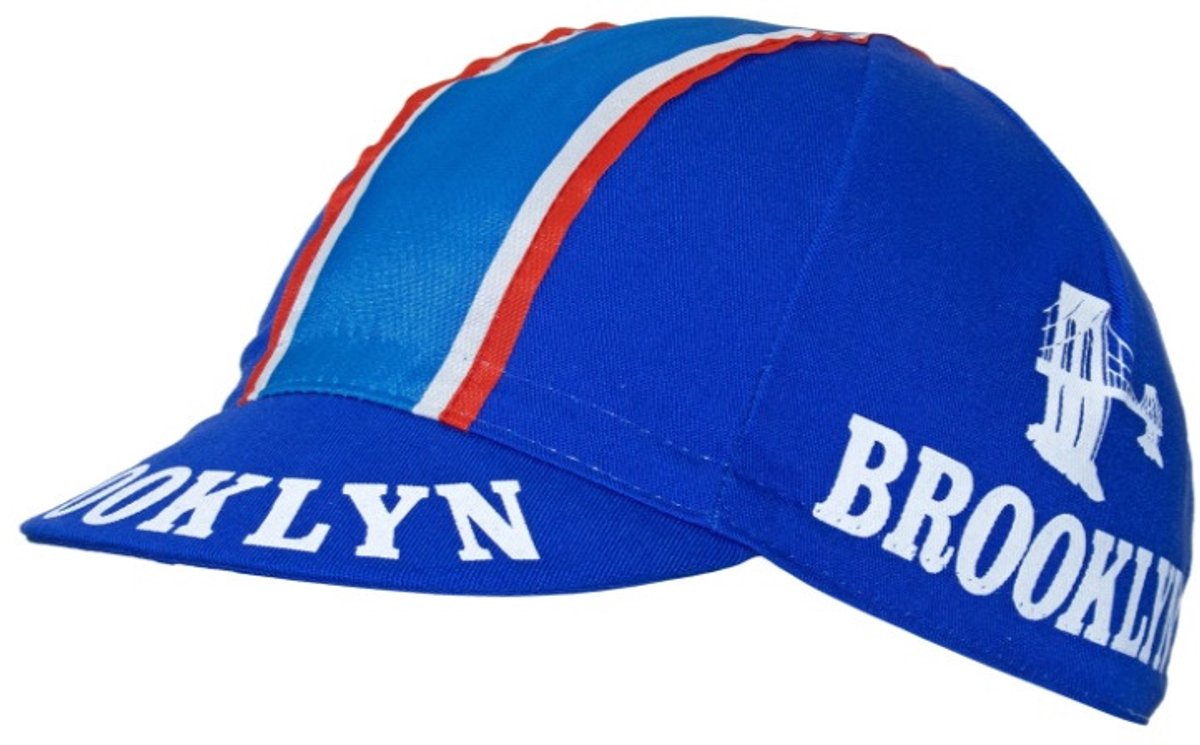 Retro Koerspet Brooklyn / Fietspetje Blauw