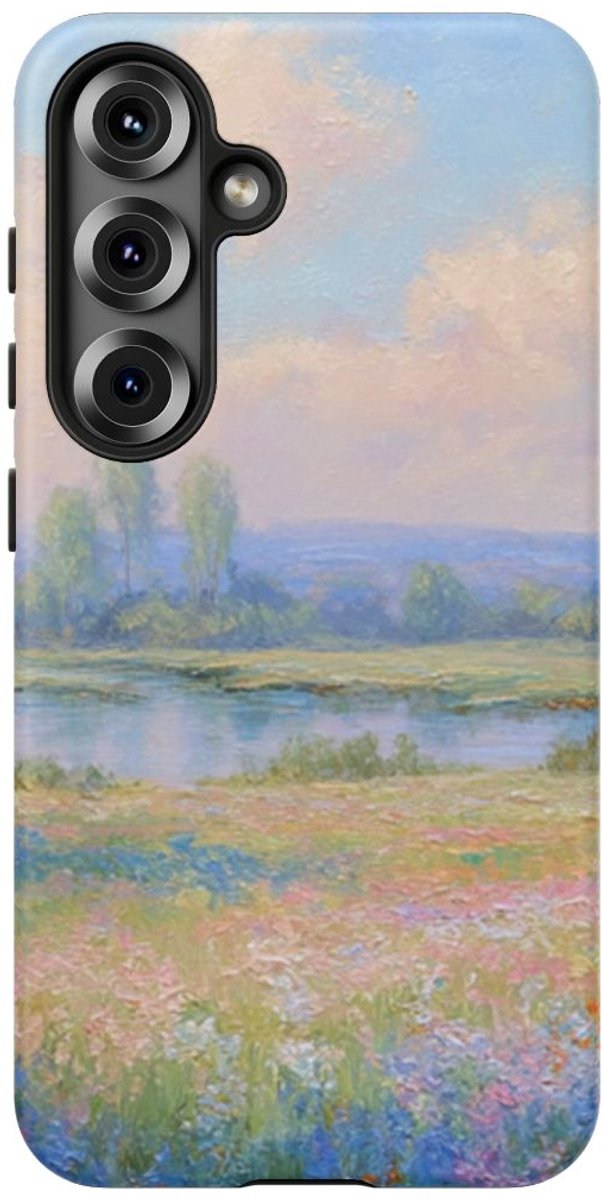 Lentebloesems en Veldbloemen – Telefoonhoesje Geschikt voor Galaxy S25