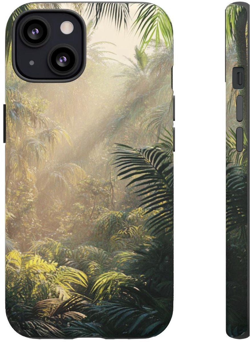 Tropisch Boslandschap – Telefoonhoesje Geschikt voor iPhone 13