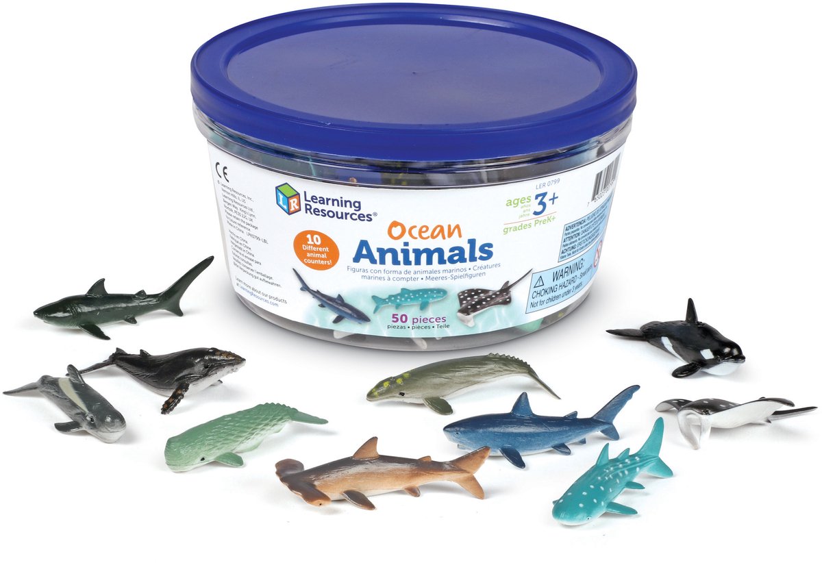 Learning Resources Ocean Animals Counters (Set van 50) - 3+