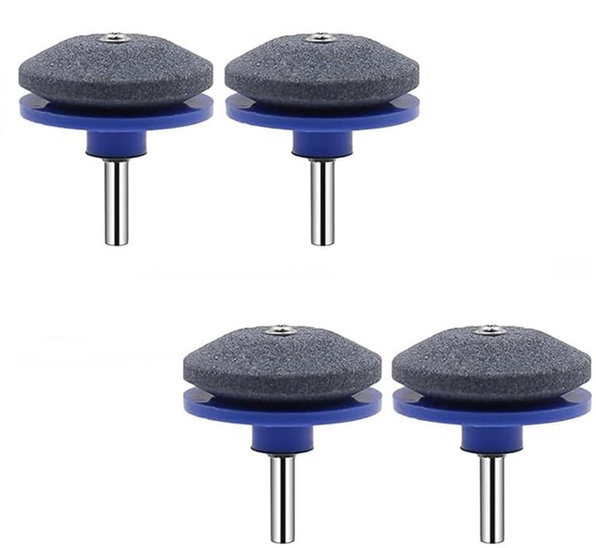 4 Stuks Grasmaaier Botte Messenslijper - Grasmaaier Messenslijper Gereedschap - Universele Messenslijpers voor Grasmaaiers - Blauw