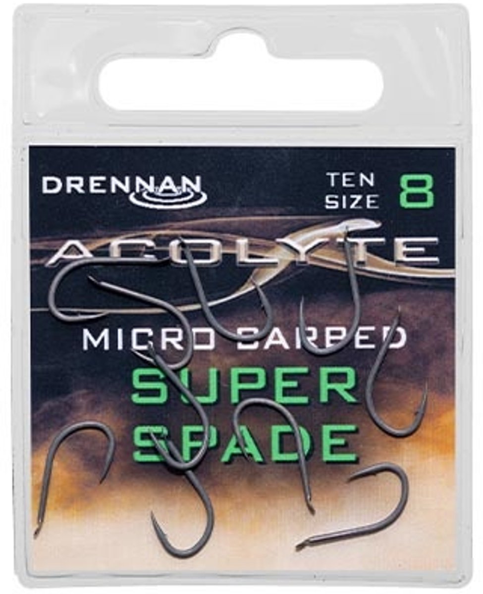 Drennan Acolyte Super Spade Spade-Micro Barbed (10 pcs) - Maat : 10