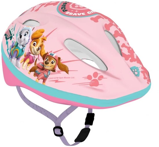 Fietshelm Meisjes Kinderhelm Paw Patrol Roze 52-56 cm Kinderfietshelm