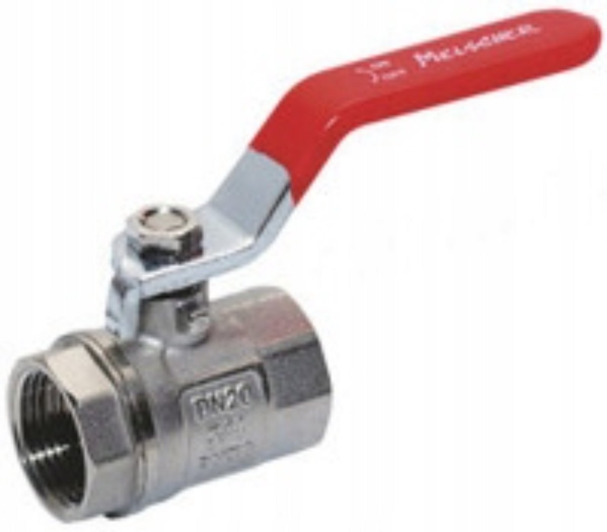 Hydroland Serie - Kogelkraan met Stopbus - Water - 3/4 Duim - Messing