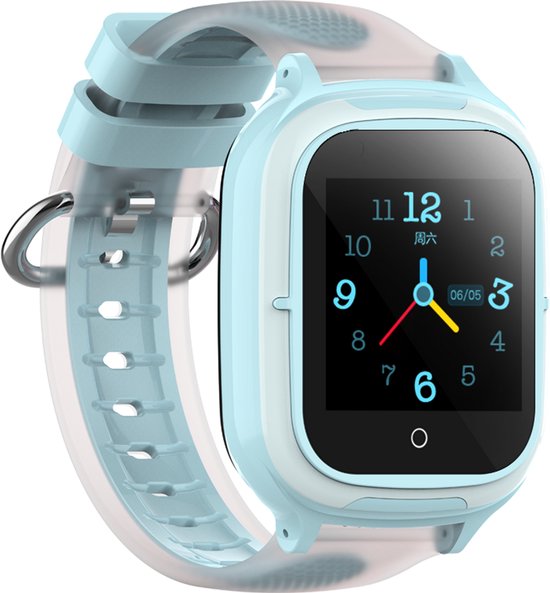 Evy24 Smartwatch Kinderen - 4G Kinderhorloge - Videobellen en GPS Tracker kind - Smartwatch Android - Kids Smartwatch - Blauw