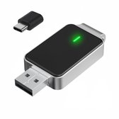 MANDO 2 in 1 CarPlay dongle & Android Auto Dongle – USB-A - USB-C - Plug & Play Adapter –Zwart - 2025 Model -Draadloos