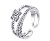 Fidget ring bling - Kraaltjes - Anti-stress - Anti-angst - Spinner ring