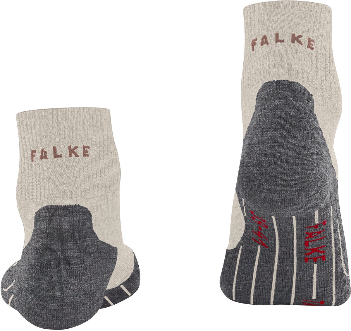 FALKE TK5 Short anti-blaar dun wol functioneel materiaal wandelsokken dames Beige