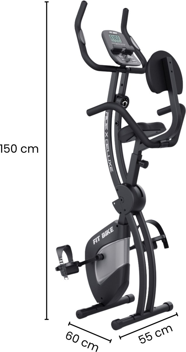 Afbeelding 3 van FitBike - Ride X Deluxe - X-Bike - Hometrainer - Comfort - Hartslagsensoren