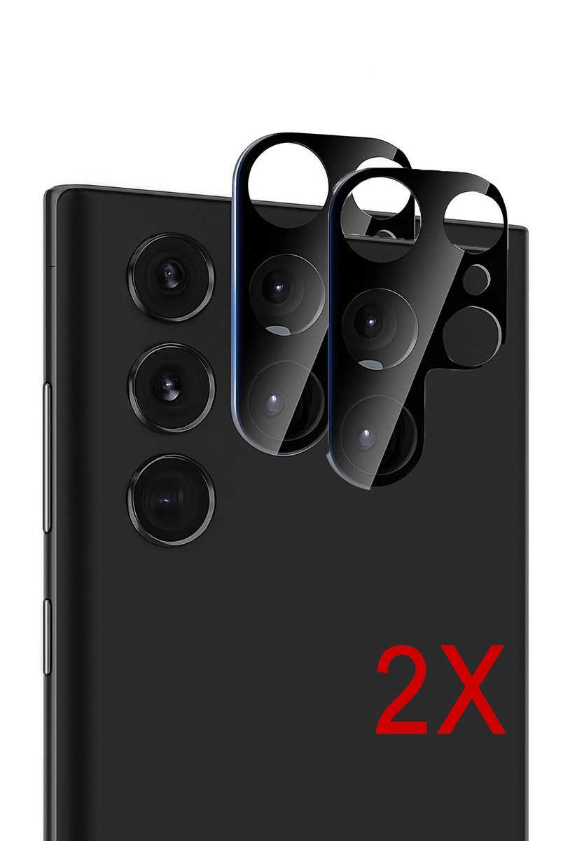 Camera lens protector geschikt voor Samsung Galaxy S24 Ultra - Screenprotector - Beschermglas - Glasplaatje geschikt voor S24 Ultra -2 stuks