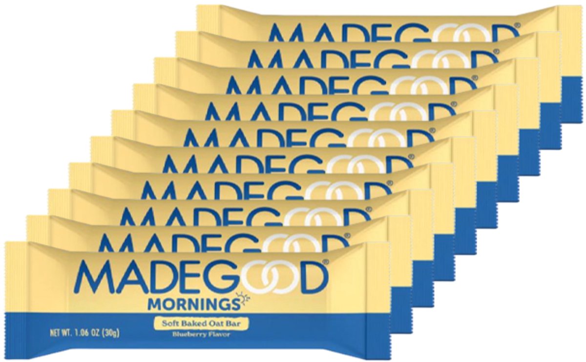 MadeGood | Morning Bar | Blueberry | 10 stuks | 10 x 30 gram
