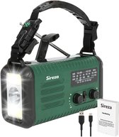 Bol.com Sireza N1 - Noodradio -Noodpakket - powerbank zonneenergie - 20.000 mAH Powerbank – Draagbare FM/AM-radio – SOS Knop – I... aanbieding