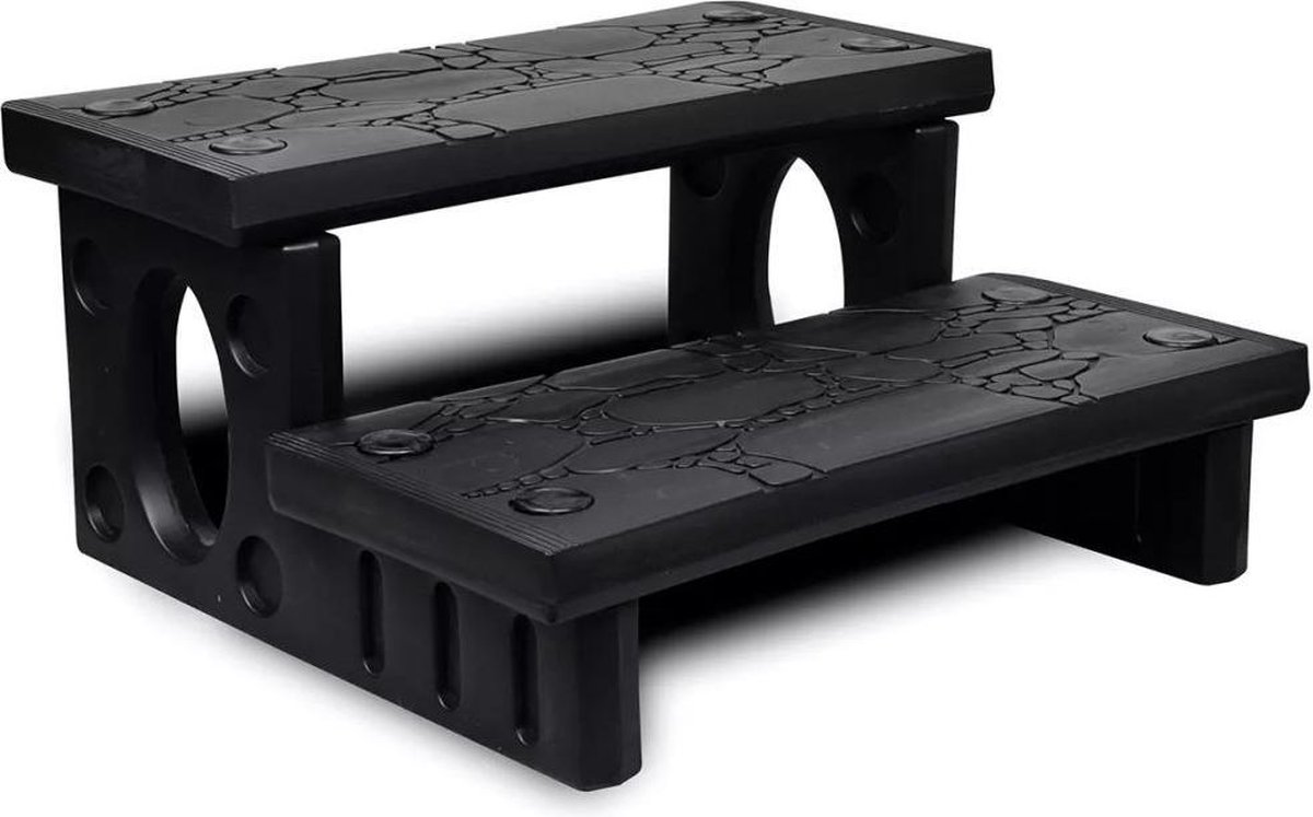 vidaXL - Spatrap - zwart