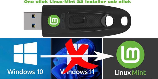 Automatische windows 10/11 verwijderaar en vervanger met vrije software Linux-mint besturingssysteem Anonymity versie (anti-chatcontrol-sleepnetwet) .