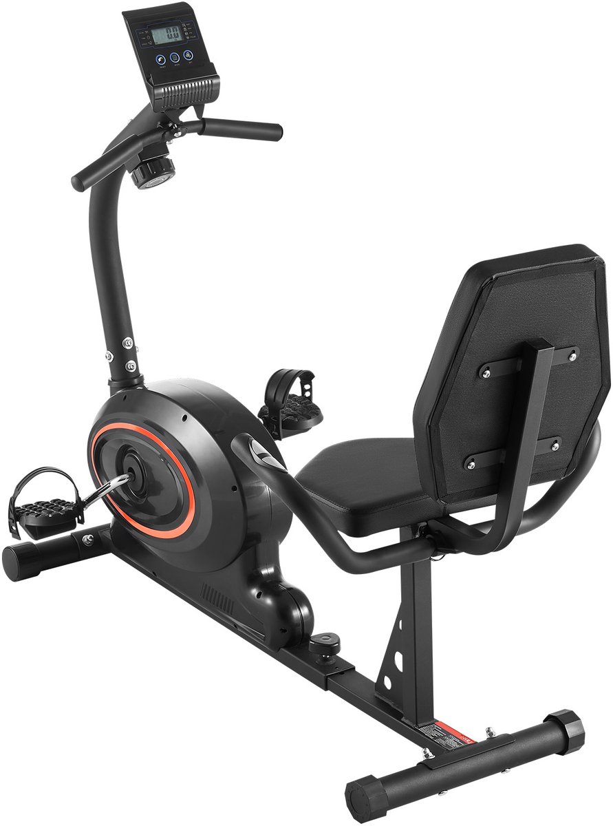 Liggende Hometrainer - Magnetische Weerstand Verstelbaar - Comfortabel Zadel Met LCD Display - Speciaal Ontworpen voor Senioren en Revalidatie