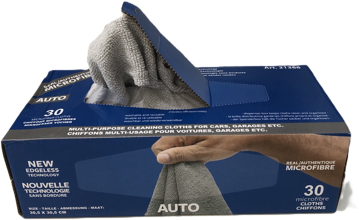 Microvezeldoek Dispenser a 30 stuks - 30.5x30.5cm