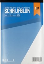 Schrijfblok A4 formaat blanco 100 vel - Notitieblok - 60 grams papier - DULA