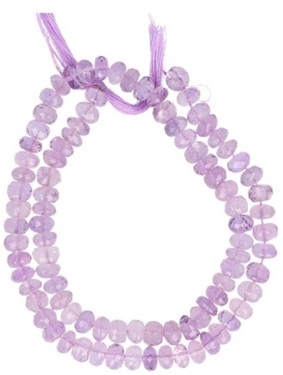 Ruben Robijn Amethist Kralenstreng Facet 7 mm