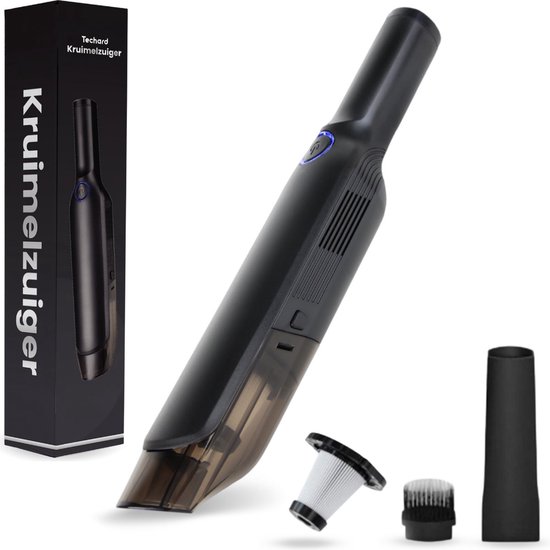 Afbeelding van Review Techard Kruimeldief Draadloos Handstofzuiger Zwart