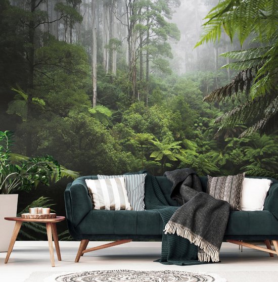 WALLARENA - Fotobehang - 350x250 cm - tropische jungle bladeren voor woonkamer en slaapkamer
