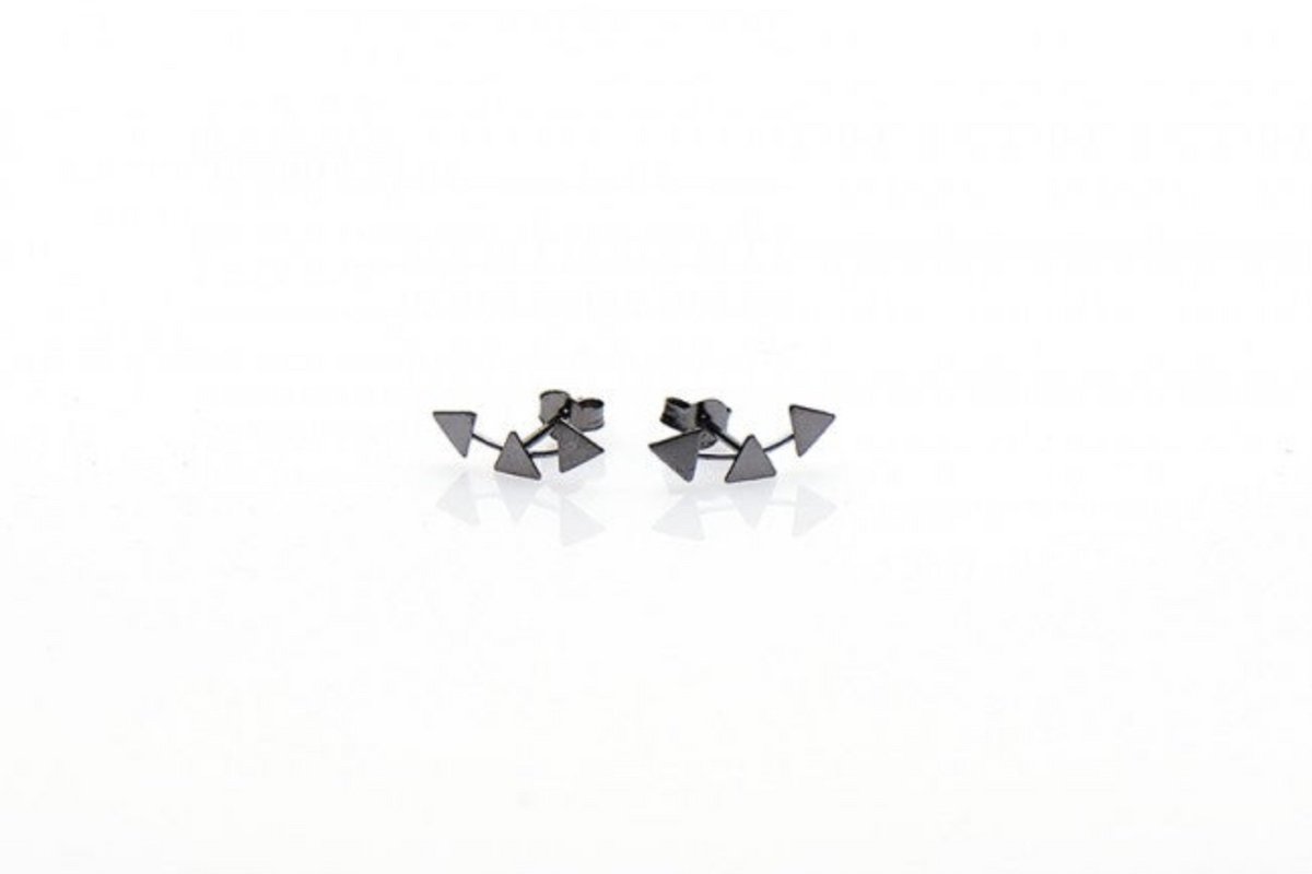 Karma Symbols oorbel M1317 Triples Triangle