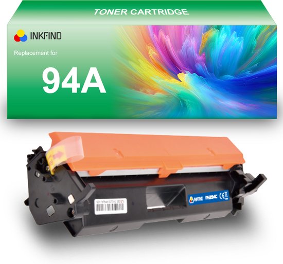 Foto: Inkfind 94a cf294a tonercartridge compatibel met hp 94a cf294a 1 pack zwart