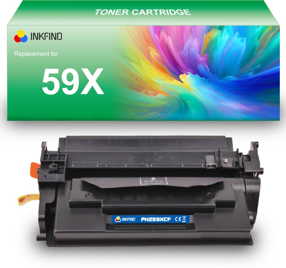 INKFIND 59X tonercartridge compatibel met HP 59X CF259X - 1-pack Zwart