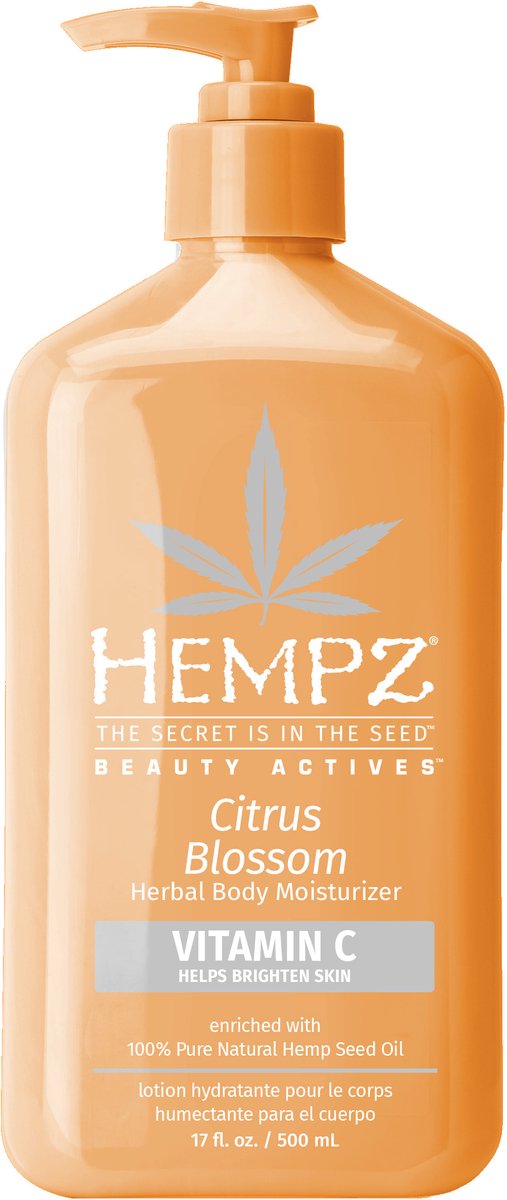 Hempz Original Citrus Blossom Herbal Body Moisturizer 500 ml - Hydraterende Crème - Body Lotion voor Dames en Heren - Hydraterend & Verzachtend - Citrusvrucht Bloesem