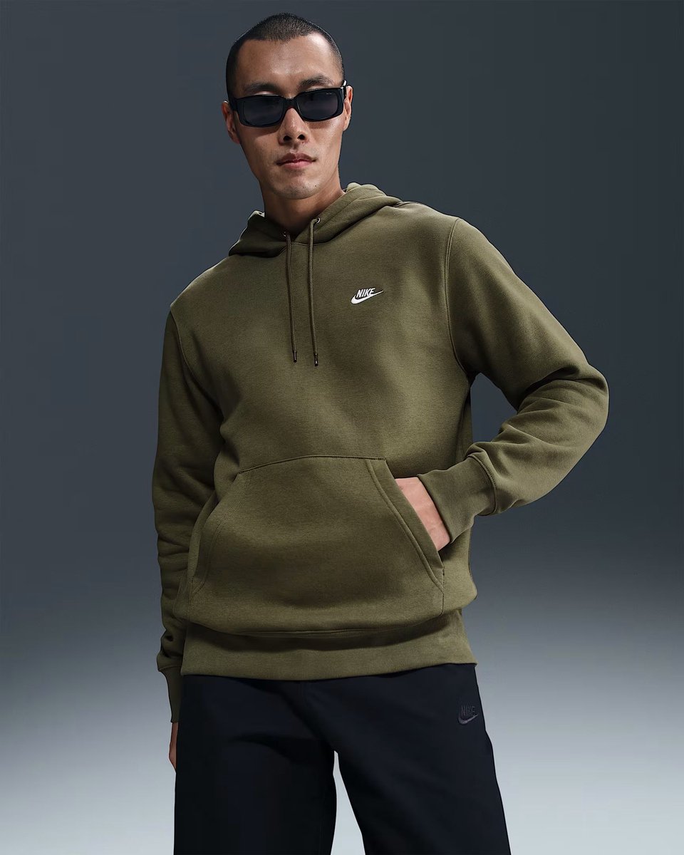 NIKE nk club bb po hoodie Hoodie heren Bruin
