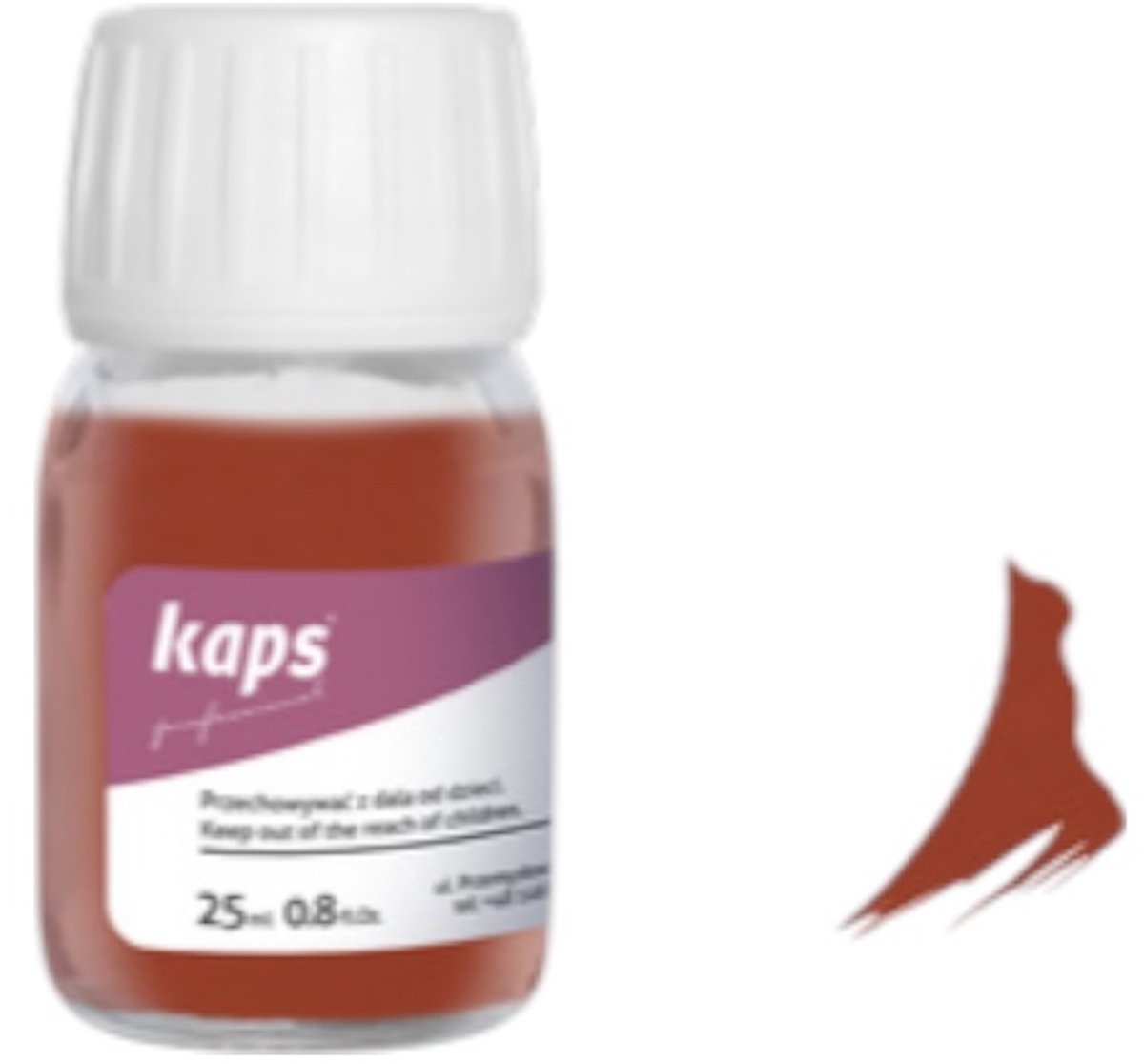 Kaps super color leer & kunstleer verf inc.cleaner - (110) Roestbruin - 25ml