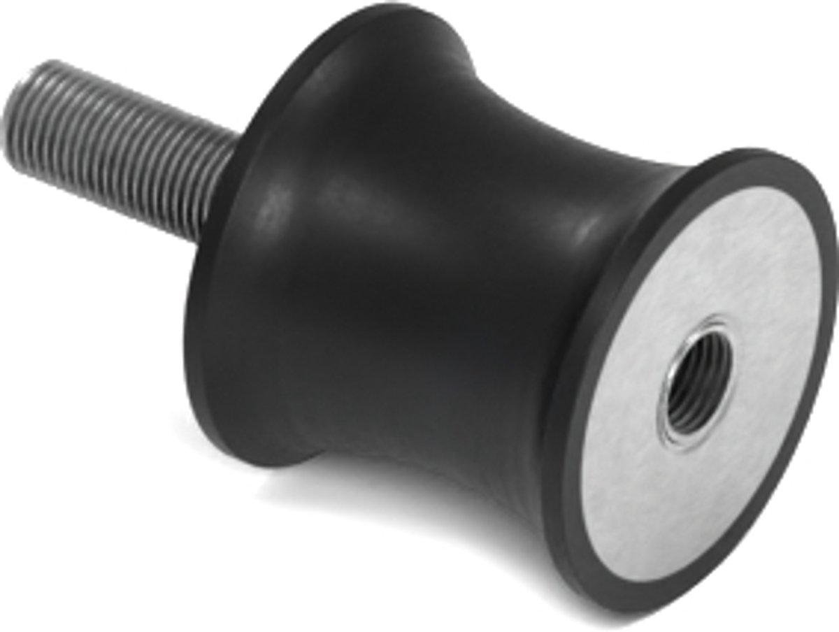 Rubbermagazijn - Tailledemper Type B/F 20/15x19mm - M6 - Set 10 stuks