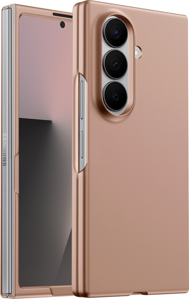 ShieldCase Slim Case geschikt voor Samsung Galaxy Z Fold 7 – Roségoud Telefoonhoesje – Dunne & Lichte Backcover – Schokbestendige Softcase Hoes voor Fold7 – Elegant Design