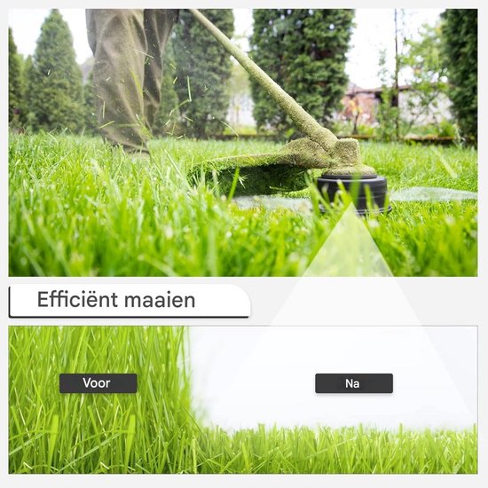 Dussdote Spoelklos - Spoel - Trimdraad - Spoelen - Vervangende spoelen - Maaidraad - Spoeldraad - Draadspoel - Grastrimmer kantenmaaier - Trimmerdraad - Met draad - Geschikt voor Black & Decker - 3 stuks van Dussdote — afbeelding 4