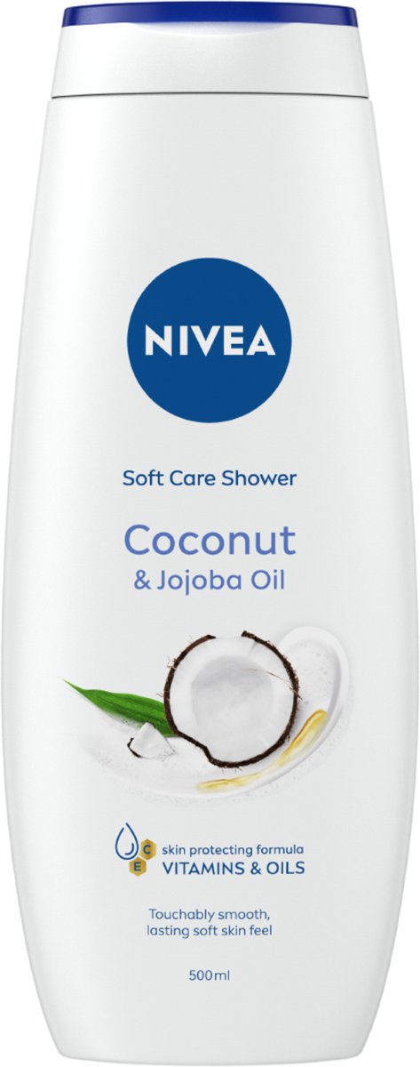 NIVEA Coconut & Jojoba Oil Douchecrème - Body Wash met Kokosgeur - Met Vitamine C & E - 500 ml