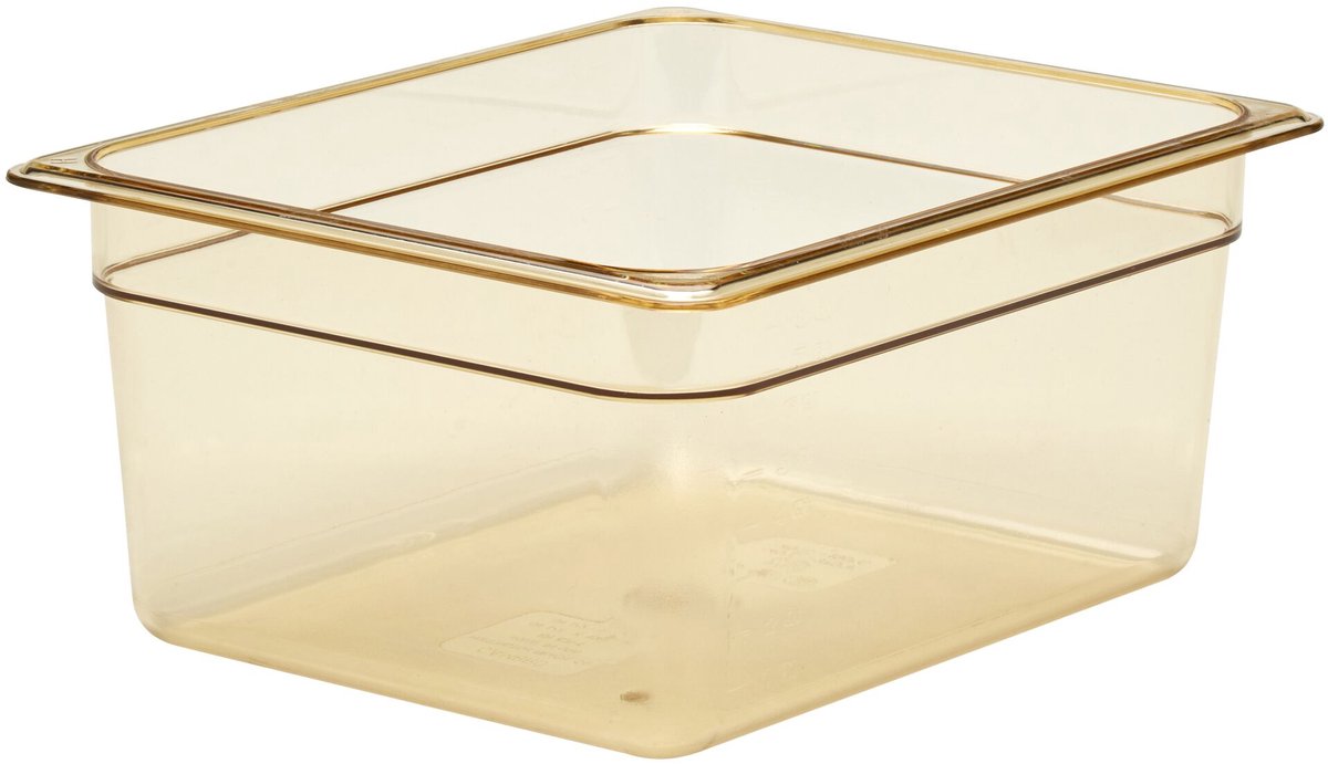 Rubbermaid Gastronorm voedselpan GN 1/2 8.8 liter - Polypropyleen - Amber