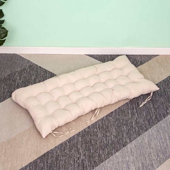 Buxibo 2-in-1 Klimboog met Kussen - Houten Speelboog - Montessori Klimrek - 80x47x58 cm - Naturel van Merkloos — afbeelding 2