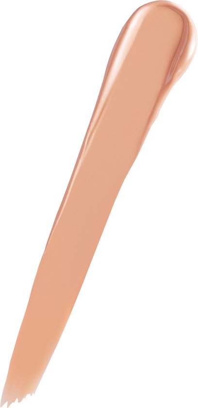Een veeg van lichte huidskleurige concealer.