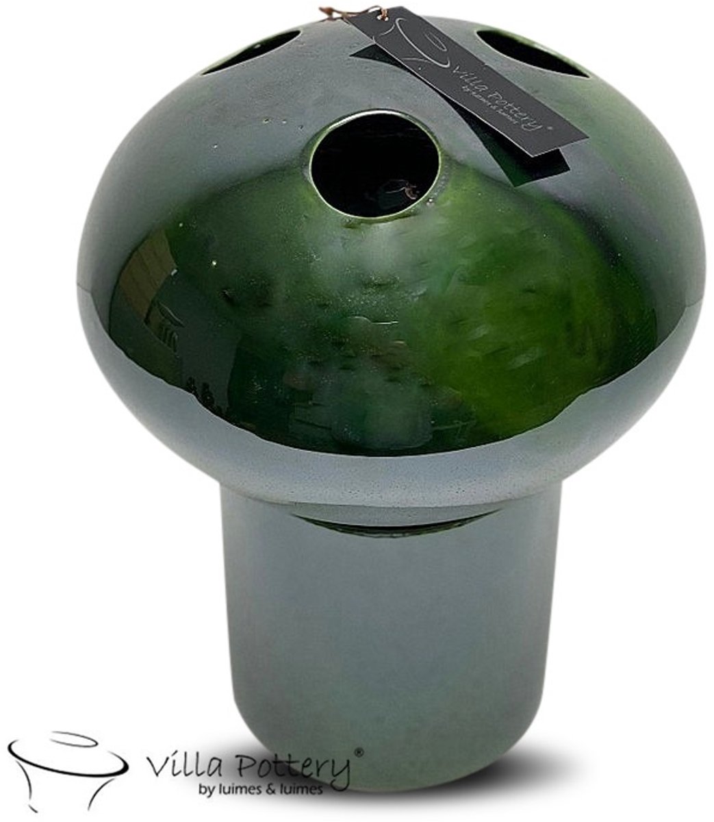 Villa Pottery Marrakech Vaas Groen D25 x