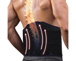 Endless Lendenriemen Set van 2 – Verlichting Lage Rugpijn met 6 ABS-Steunen – Unisex Rugbrace voor Hernia & Ischias – Ademend & Verstelbaar Rugband – Ideaal voor Sport, Werk & Dagelijks Gebruik – Black Friday Deal 2025