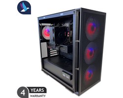 DeepCool VIII Gaming PC - AMD Ryzen 7 5700X - Radeon RX 9070 XT - 32 GB RAM - 1 TB SSD - WiFi
