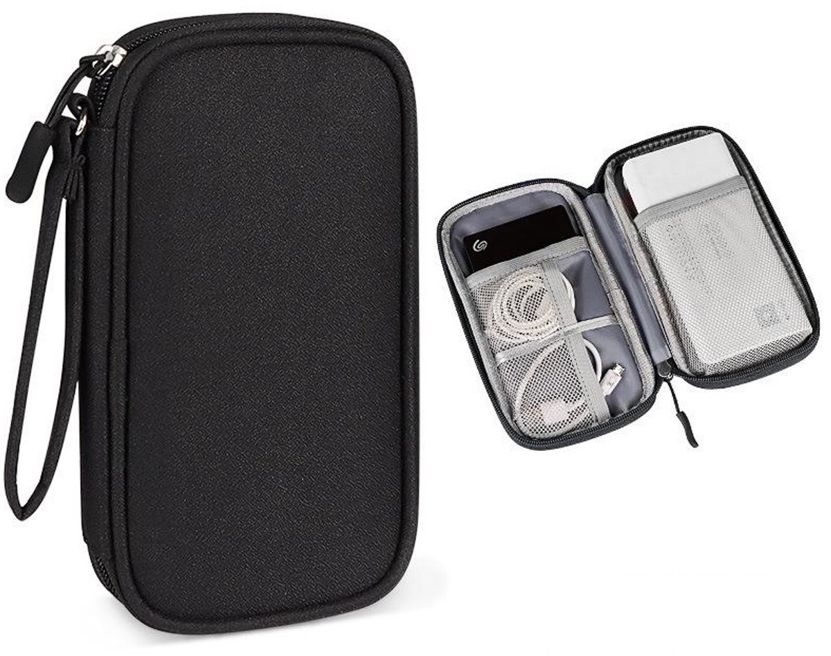 Travel Organizer - Zwart | 19 x 11 x 3,5 cm | Nylon/Polyester | Reisorganizer / Tas Organizer | Fashion Favorite