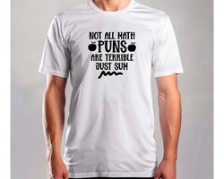 Not All Math Puns Are Terrible Just Sum - T Shirt - TeacherLife - Cute - Funny - ProudTeacher - TeacherGoals - Science - LeraarLeven - TrotsOpLeraren - OnderwijsHelden - Schooltijd