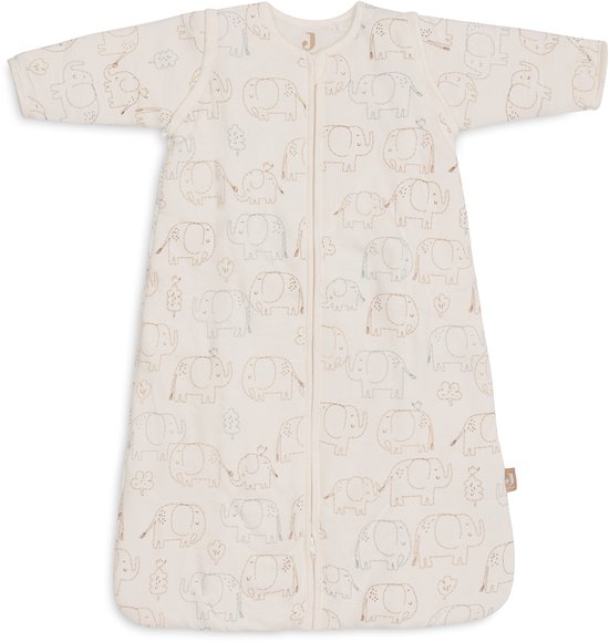 Jollein Slaapzak Baby Met Afristbare Mouw 70cm - Elephant Tales