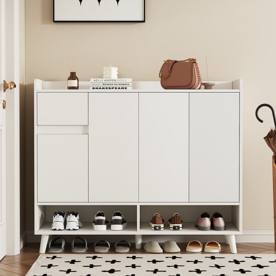 Finebuy schoenenkast 2-Door 60 x 90 x 35 cm 12 paar schoenen