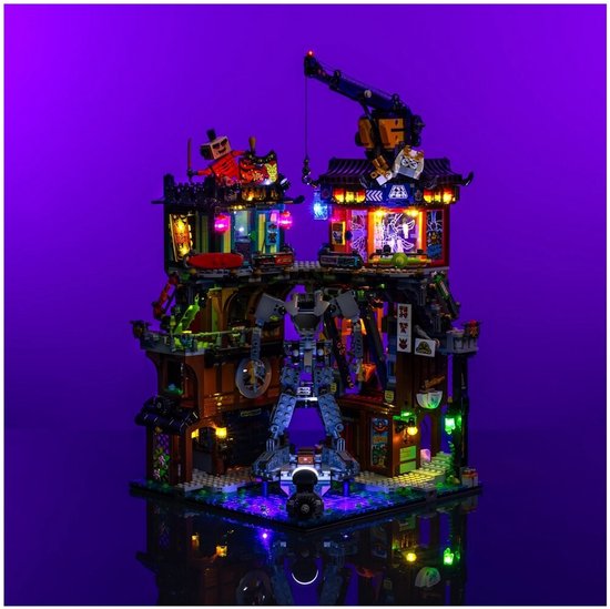 LMB 2.0 - Verlichtingsset geschikt voor LEGO® NINJAGO Stad Werkplaatsen 71837