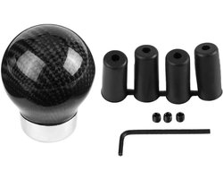 Schakelknop voor auto - gemodificeerde schakelkop - universeel - koolstofvezel - zwart - auto-accessoires - interieurstyling