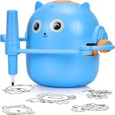 Robot Dessinateur Enfant – Jouet éducatif Montessori Avec 100 Cartes – Dessin Interactif Vocal – Sans Application – Dès 5 Ans – Couleur Rose