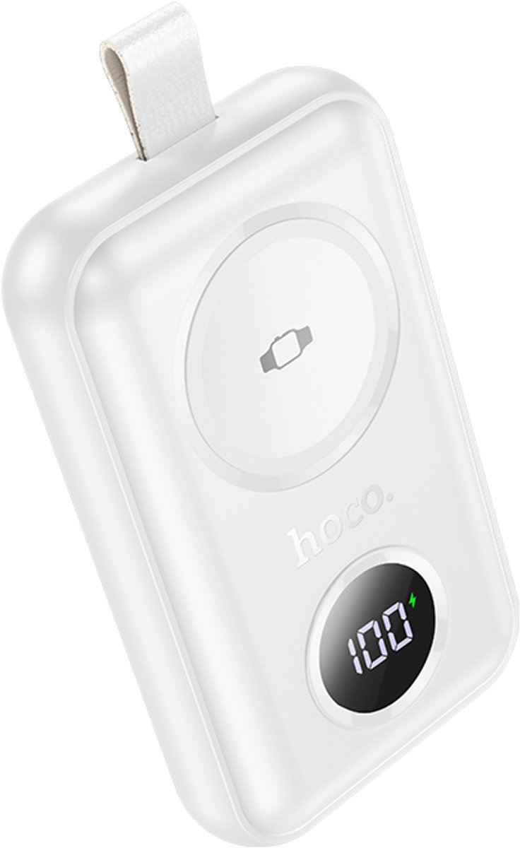Hoco - Powerbank 2500mAh Geschikt voor Apple Watch - Display - Wit