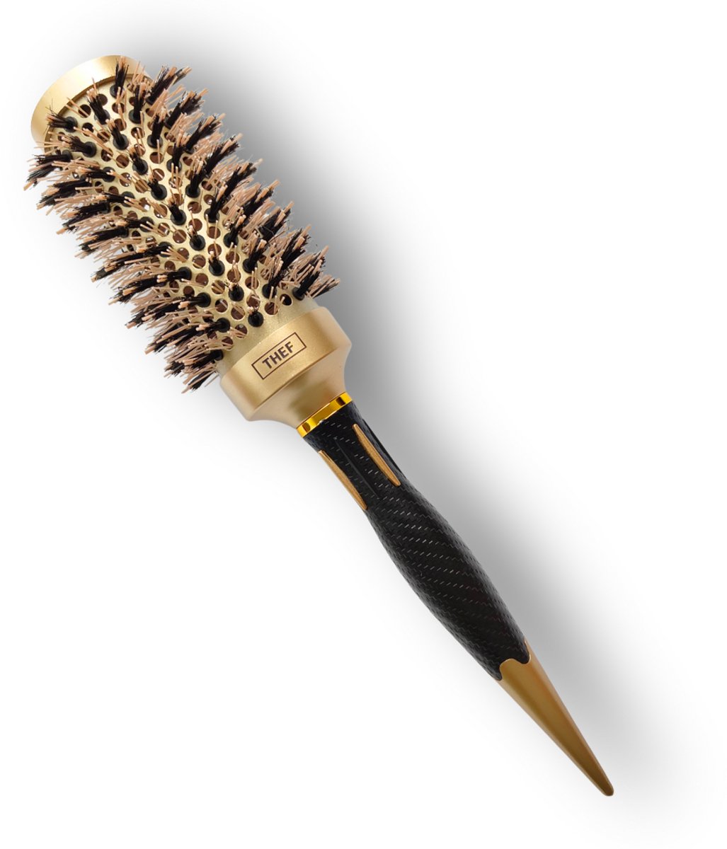 THEF Professionele Föhnborstel - Krulborstel - fohnborstel - goud/zwart – maat L