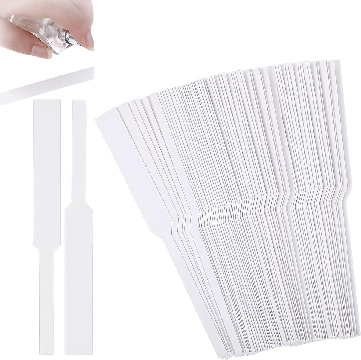 400 stuks wegwerp parfumteststrips - geurtester - papier voor parfum en aromatherapie (wit, 13 cm)